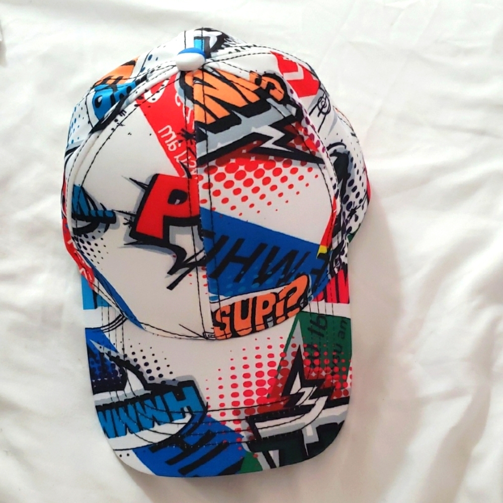 Colorful Comic Print Baseball Cap - Unisex